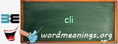 WordMeaning blackboard for cli